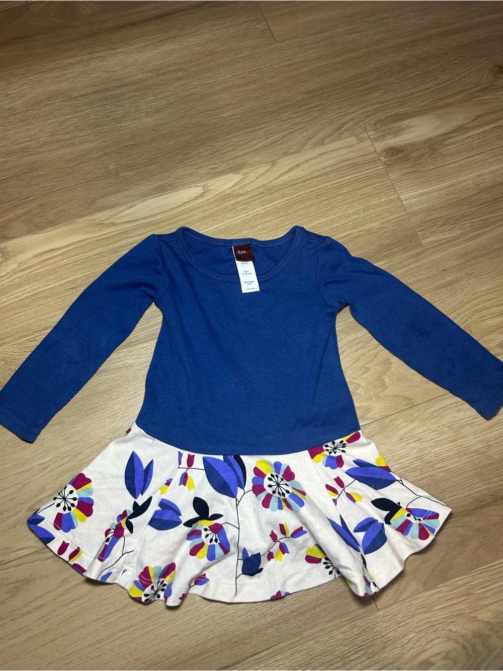 Tea Collection Blue Crewneck Baby Tee